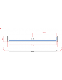 Linear drain Wiper 1140 mm...