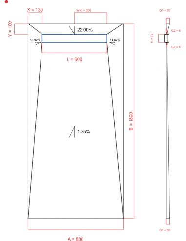 Resinbase Wiper 4 way 880 x 1800 mm...