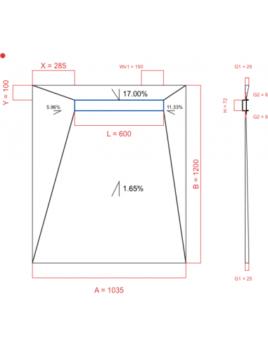 Resinbase Wiper 4 way 1035 x 1200 mm...