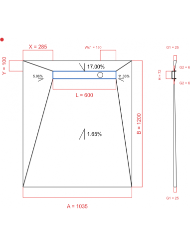 Resinbase Wiper 4 way 1035 x 1200 mm...