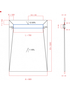 Showerlay Wiper 4 way 900 x...
