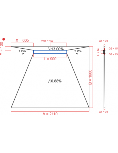 Showerlay Wiper 4 way 2110...