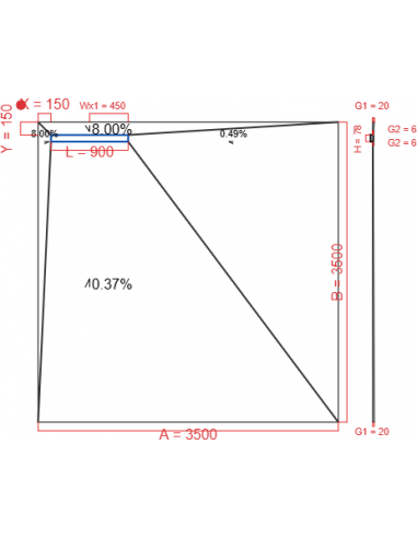 Resinbase Wiper 4 way 3500 x 3500 mm...
