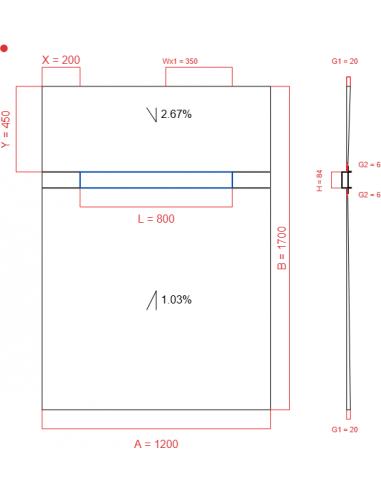 Showerlay Wiper 2 way 1200 x 1700 mm...