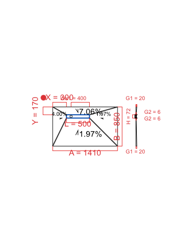 Laybase Wiper 4 way 1410 x 850 mm...