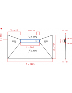 Showerlay Wiper 4 way 1425...