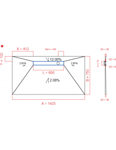Showerlay Wiper 4 way 1425...