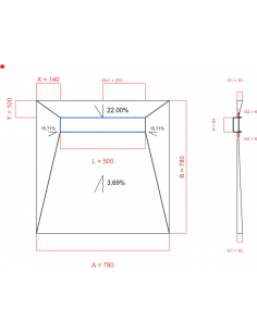 Showerlay Wiper 4 way 780 x...
