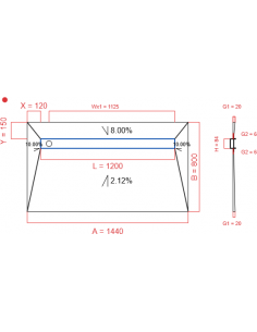 Showerlay Wiper 4 way 1440...