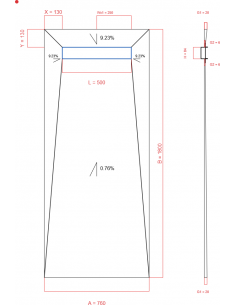 Showerlay Wiper 4 way 760 x...