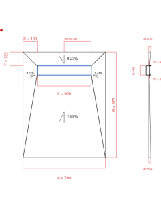Showerlay Wiper 4 way 760 x...