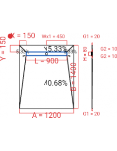 Showerlay Wiper 4 way 1200...