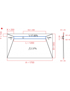 Showerlay Wiper 4 way 1700...