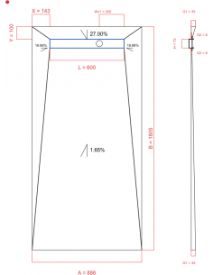 Showerlay Wiper 4 way 886 x...