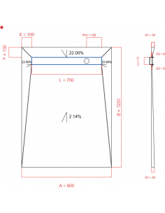 Showerlay Wiper 4 way 900 x...