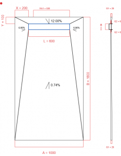 Showerlay Wiper 4 way 1000...