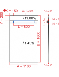 Showerlay Wiper 2 way 1100...