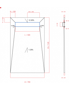 Showerlay Wiper 4 way 700 x...