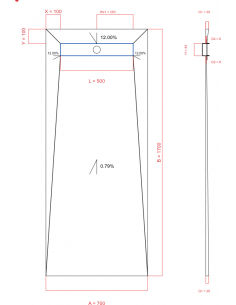 Showerlay Wiper 4 way 700 x...