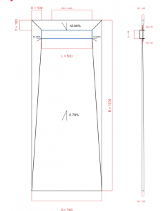Showerlay Wiper 4 way 700 x...