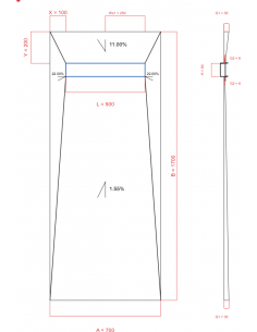 Showerlay Wiper 4 way 700 x...