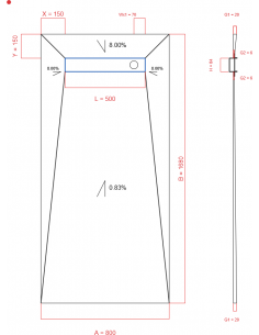 Showerlay Wiper 4 way 800 x...