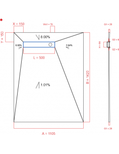 Showerlay Wiper 4 way 1105...