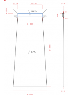 Showerlay Wiper 4 way 820 x...