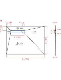 Showerlay Wiper 4 way 1390...