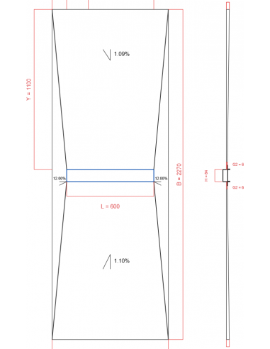 Laybase Wiper 4 way 800 x 2270 mm...