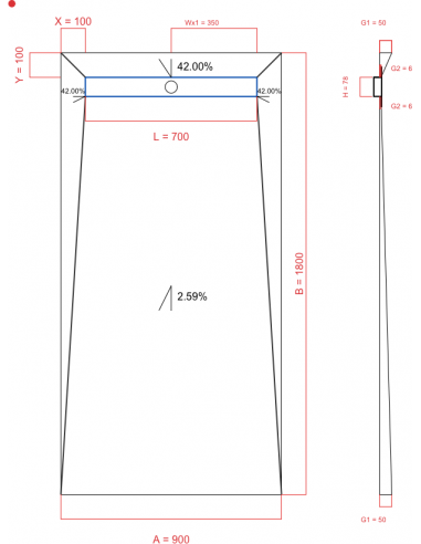 Resinbase Wiper 4 way 900 x 1800 mm...