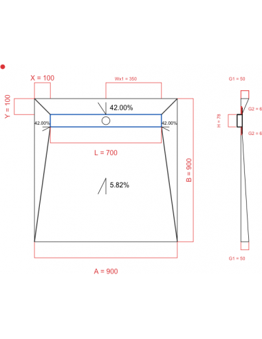 Resinbase Wiper 4 way 900 x 900 mm...