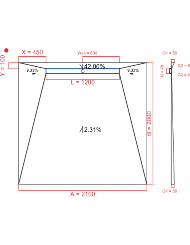 Resinbase Wiper 4 way 2100 x 2000 mm...
