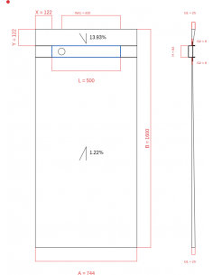 Showerlay Wiper 2 way 744 x...