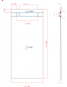Showerlay Wiper 2 way 744 x...