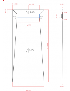 Showerlay Wiper 4 way 700 x...