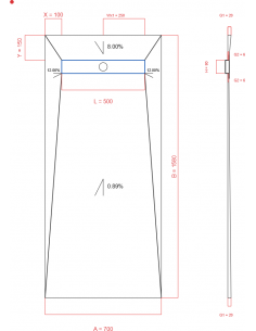 Showerlay Wiper 4 way 700 x...