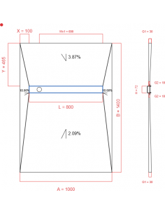 Showerlay Wiper 4 way 1000...