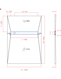 Showerlay Wiper 4 way 1000...