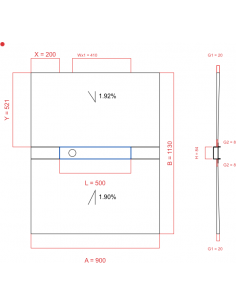 Showerlay Wiper 2 way 900 x...