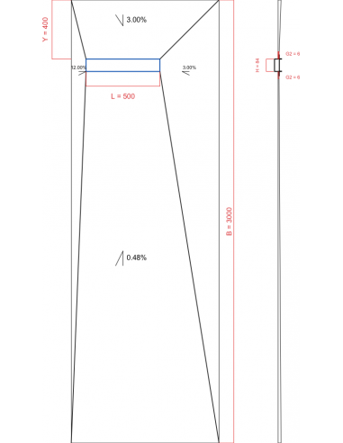 Showerbase Wiper 4 way 1000 x 3000 mm...