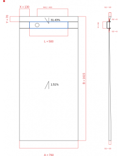 Showerlay Wiper 2 way 760 x...