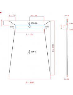 Showerlay Wiper 4 way 1000...