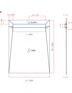 Showerlay Wiper 4 way 1000...