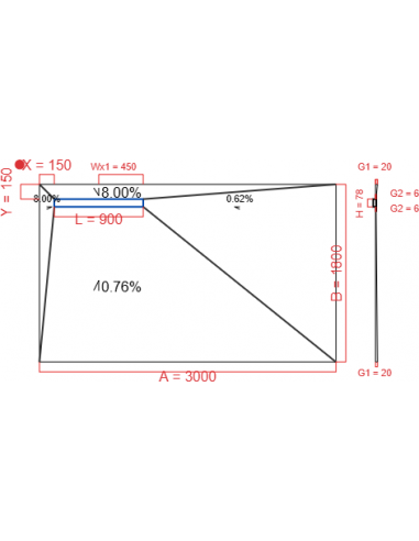 Resinbase Wiper 4 way 3000 x 1800 mm...