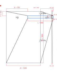 Showerlay Wiper 4 way 1200...