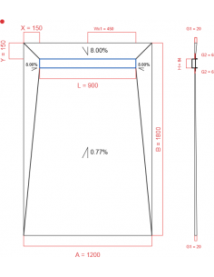 Showerlay Wiper 4 way 1200...