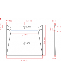 Showerlay Wiper 4 way 1200...
