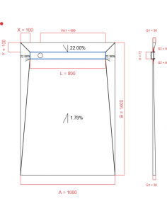 Showerlay Wiper 4 way 1000...
