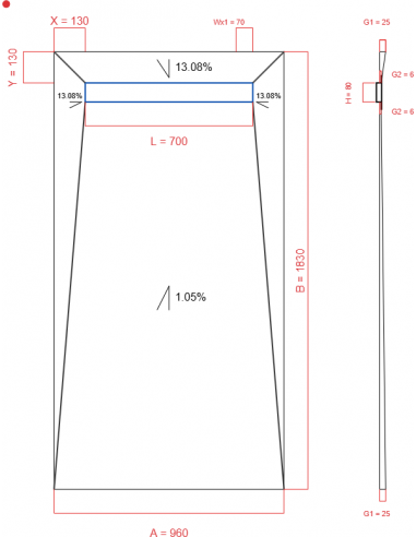 Laybase Wiper 4 way 960 x 1830 mm...